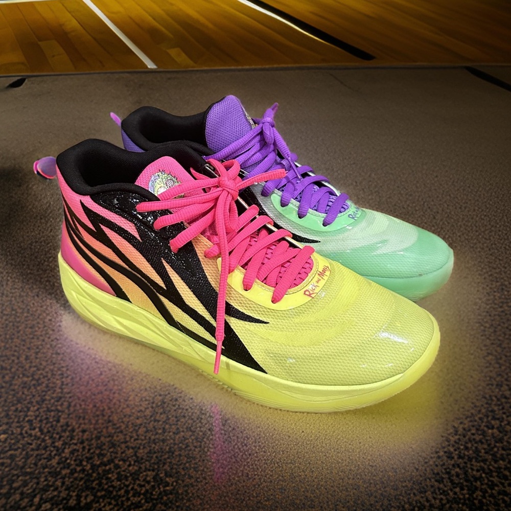 Pre-loved  Melo Ball The Rick and Morty x PUMA MB.02 sneakers size:10.5